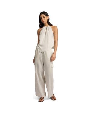 Onia Handkerchief Open Halter Top - Natural