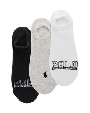 Polo Ralph Lauren Assorted 3-Pack No-Show Socks - Black