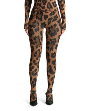 Naked Wardrobe Print Toe Leggings - Black