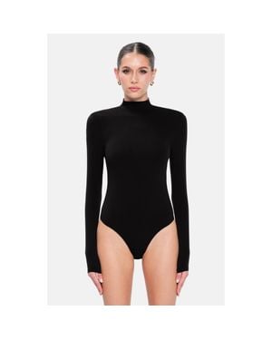 OW Collection Lexi Turtleneck Bodysuit - Black