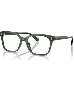 Ralph 55Mm Rectangle Optical Glasses - Green