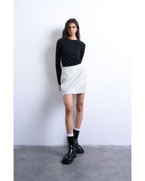 TOPSHOP A-Line Miniskirt - Black