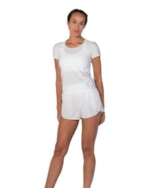 AVI Bounce-It Pickleball Short Sleeve - White