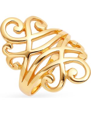 Kiara by Ki-Ele Elaina Swirl Ring - Metallic
