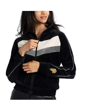 Lusso Phoenix Suns Nixie Colorblock Chevron Raglan Full-Zip Track Jacket - Black