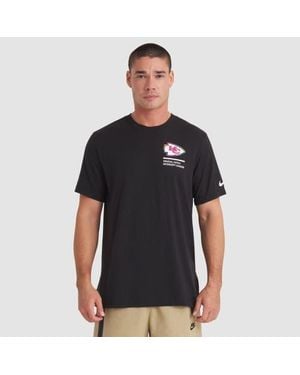 Nike Kansas City Chiefs 2025 Nfl Crucial Catch Tri-Blend Dri-Fit T-Shirt - Black