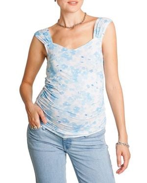 Nom Maternity Lola Maternity Tank - Blue