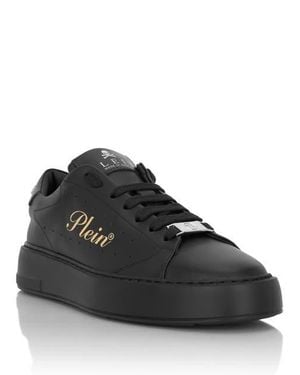 Philipp Plein Lo-Top Sneakers Signature - Black