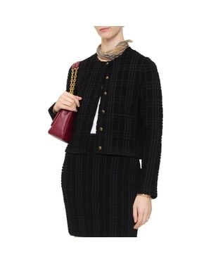 Burberry Wool Blend Jacket - Black