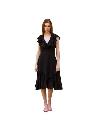 CQC LA Luciana Midi Dress - Black