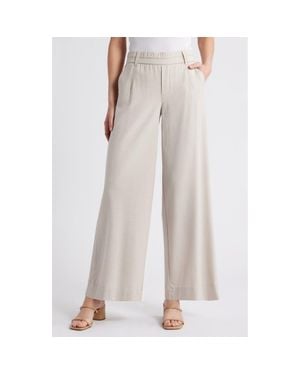 Wit & Wisdom Skyrise Side Seam Straight Leg Pants - Gray