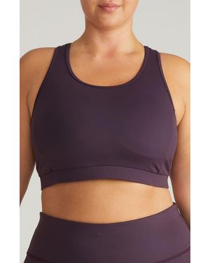UNIVERSAL STANDARD Racerback Sports Bra - Purple