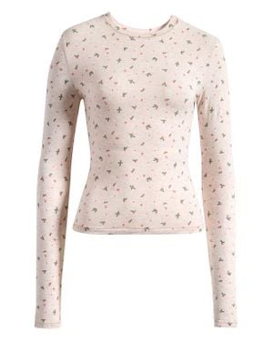 Skims Stretch Cotton Jersey T-Shirt - Natural