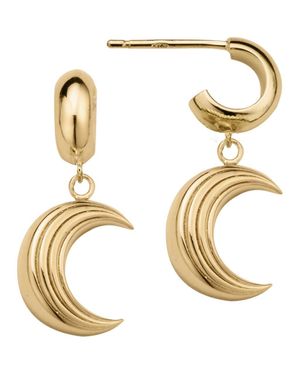 Jennifer Zeuner Apollo Huggie Hoop Earrings - Metallic