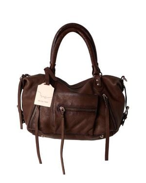 Free People We The Free Baby Emerson Leather Tote - Brown