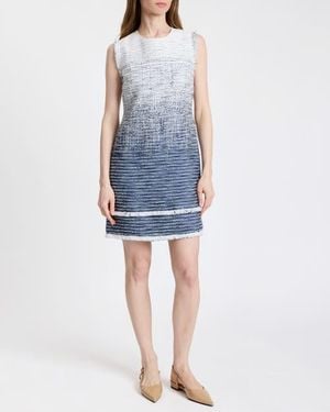 Santorelli Aretha Sleeveless Shift Ombre Dress - Blue