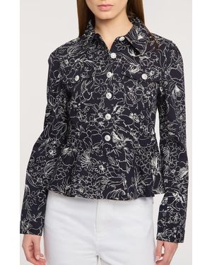Cinq À Sept Garden Doodle Lainy Jacket - Black