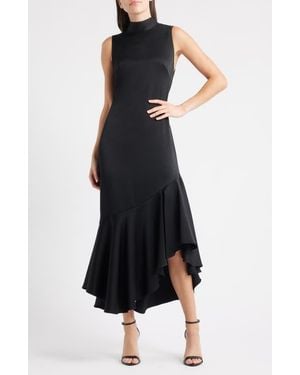 Kobi Halperin Jenkins Sleeveless Satin Maxi Dress - Black