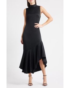 Kobi Halperin Jenkins Sleeveless Satin Maxi Dress - Black