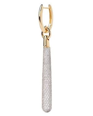 Pdpaola Pavé Supreme Jupiter Single Hoop - White