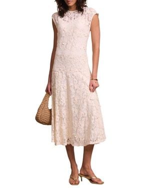 Mint Velvet Lace Maxi Dress - Pink