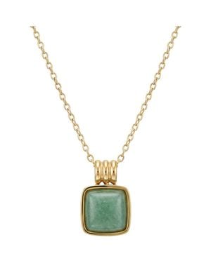 seree Puzzle Jade- Aventurine Pendant Necklace - Green