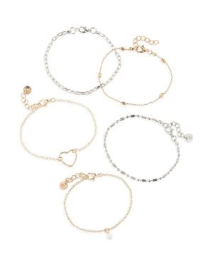 BP. Set Of 5 Bracelets - White