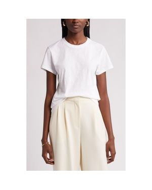 Nordstrom Pima Cotton Slub Crewneck T-Shirt - White