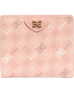 Sam Edelman Harper Monogram Faux Leather Bifold Wallet - Pink