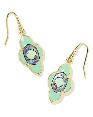 Kendra Scott Abbie Medallion Small Drop Earrings - Blue