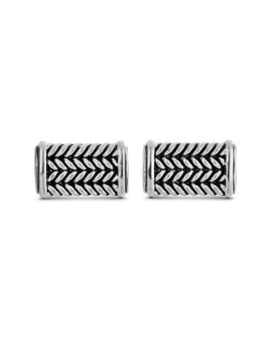David Yurman Chevron Cuff Links - White