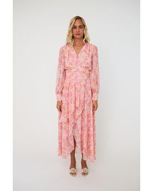 Crās Romance Floral Maxi Dress - Pink