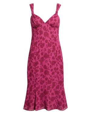 Reformation Macie Georgette Dress - Red