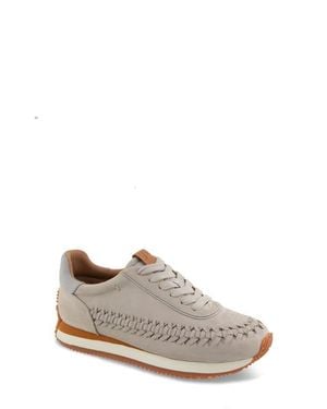 Gentle Souls Jolena Woven Detail Sneaker - White