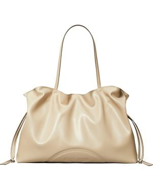 Tory Burch Ella Faux Leather Tote - Natural