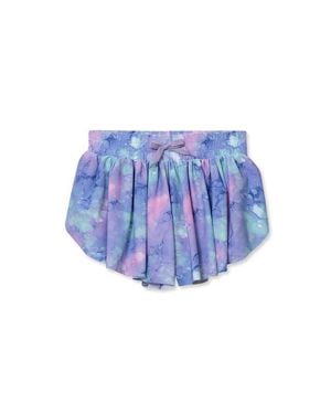 Lands' End Girls Active Flutter Shorts - Blue