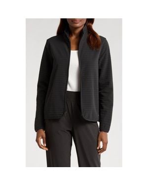 Free Fly Grid Bonded Fleece Zip Jacket - Black