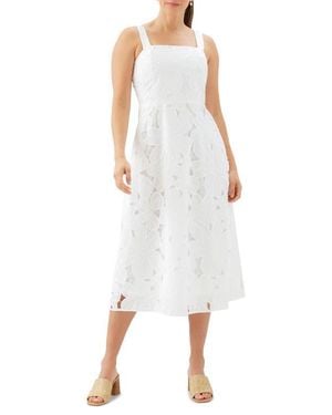 Karen Kane Embroidered Cutout Sundress - White