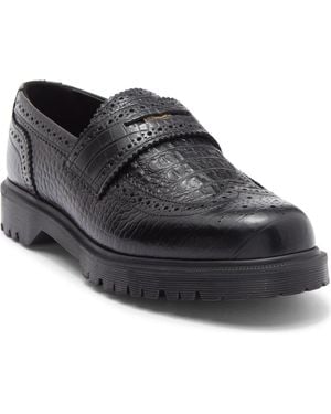 Dr. Martens Penton Brogue Penny Loafer - Black