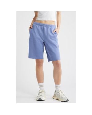 BP. Long Fleece Sweat Shorts - Blue