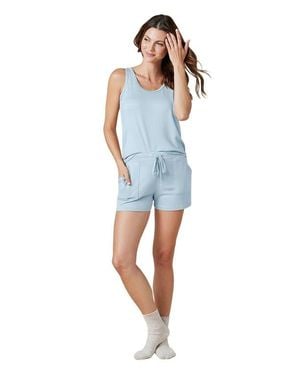 Softies Dream Jersey Tank Top With Shorts Set - Blue