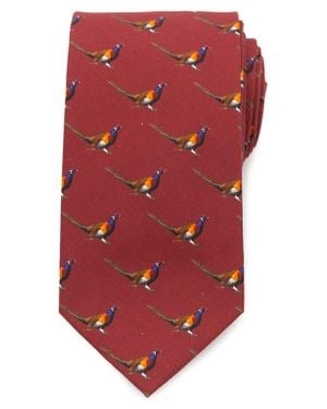 Cufflinks Inc. Pheasant Bird Cotton Tie - Red