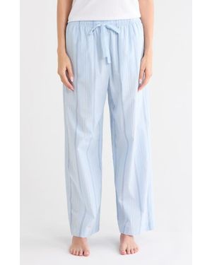 Nordstrom Cotton Poplin Pajama Pants - Blue