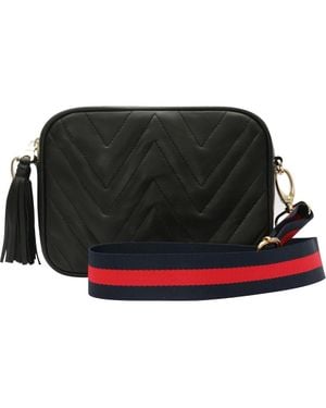 The Artisan & Company Mini Quilted Leather Camera Bag - Black