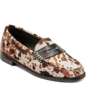 G.H. Bass & Co. Whitney Weejuns Genuine Calf Hair Penny Loafer - Multicolor