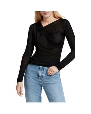 MARCELLA Brooklyn Twist Long Sleeve Top - Black