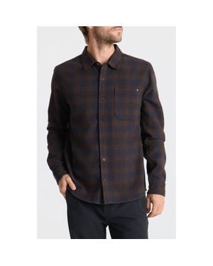 Roark Crossroads Organic Cotton Button-Up Shirt - Black