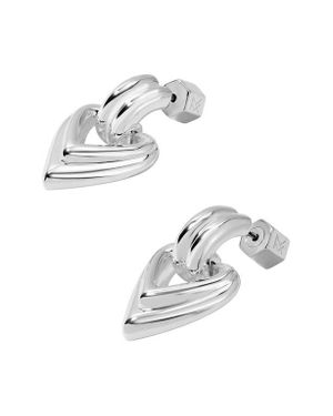 Miranda Frye Heart Earrings - White