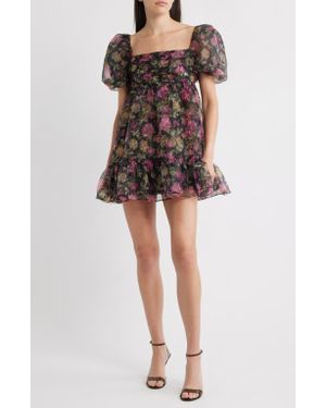 Likely Posh Babydoll Minidress - Black