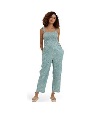 Nom Maternity Marais Maternity & Nursing Jumpsuit - Blue